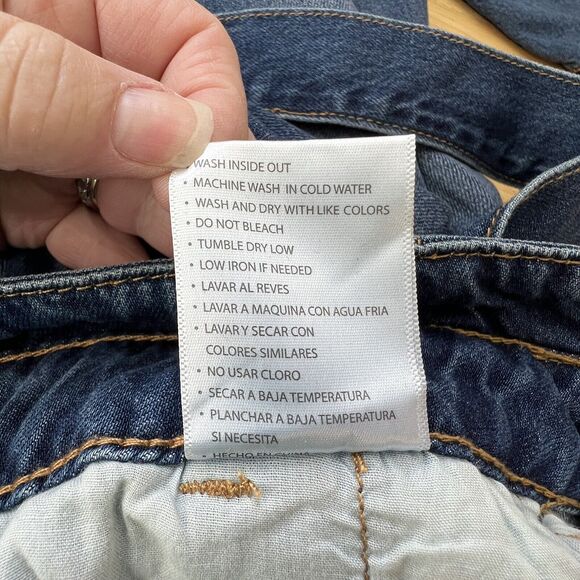 KanCan Estilo Women’s Distressed Straight Leg Denim Blue Jeans Size 11/29 - Picture 6 of 6